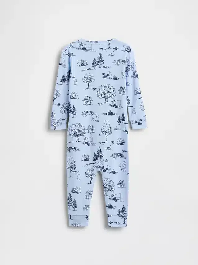 Baby-Einteiler aus Bio-Baumwolle mit Winnie-Puuh-Motiv