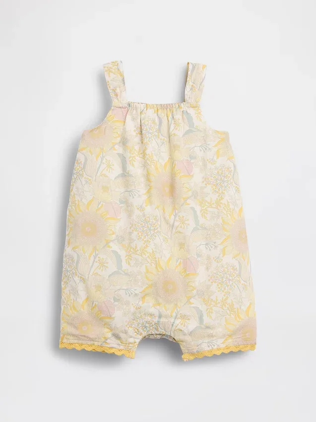 Baby-Einteiler mit Blumenmuster