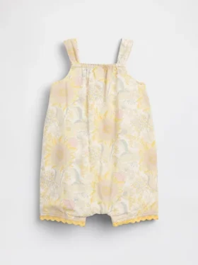 Baby-Einteiler mit Blumenmuster