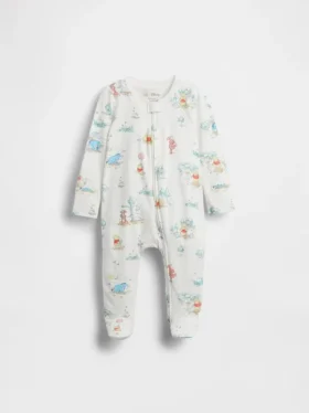 Baby-Einteiler mit Füßen aus Bio-Baumwolle „Winnie the Pooh“