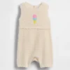 Baby-Eiscreme-Häkel-Shorty-Einteiler