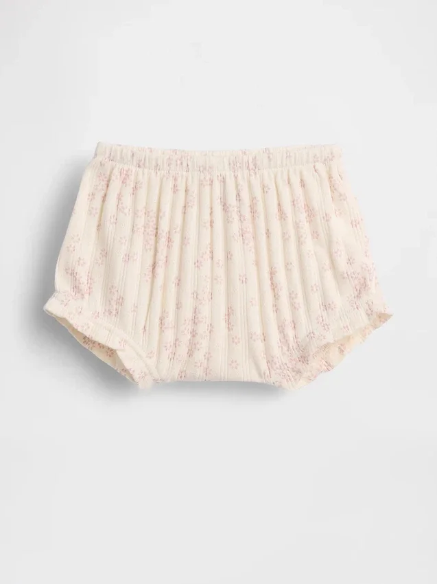 Baby First Favorites Bloomers aus Pointelle-Rippstrick mit Blumenmuster
