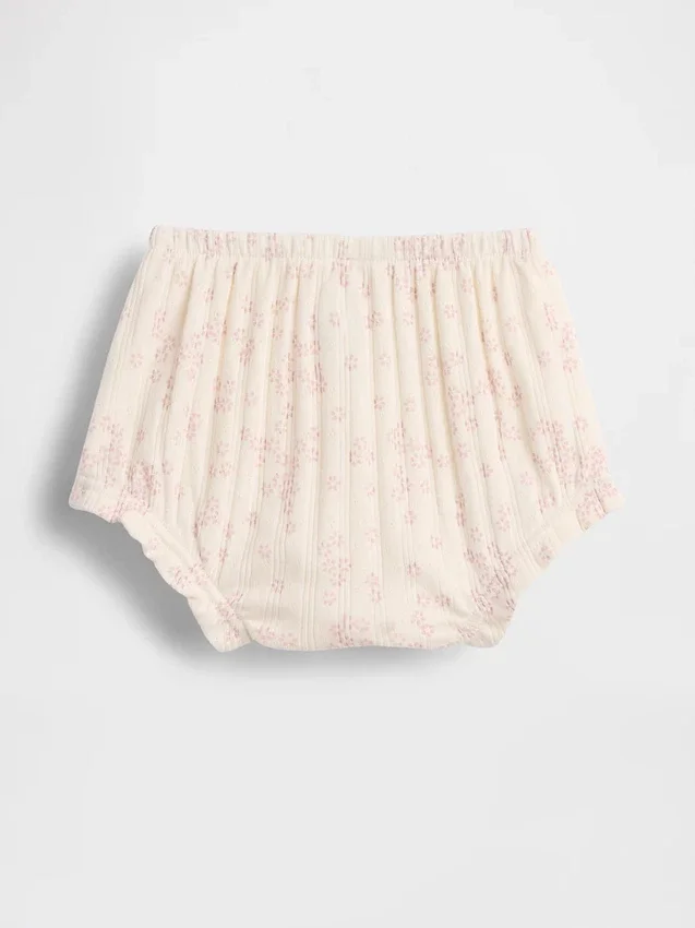 Baby First Favorites Bloomers aus Pointelle-Rippstrick mit Blumenmuster
