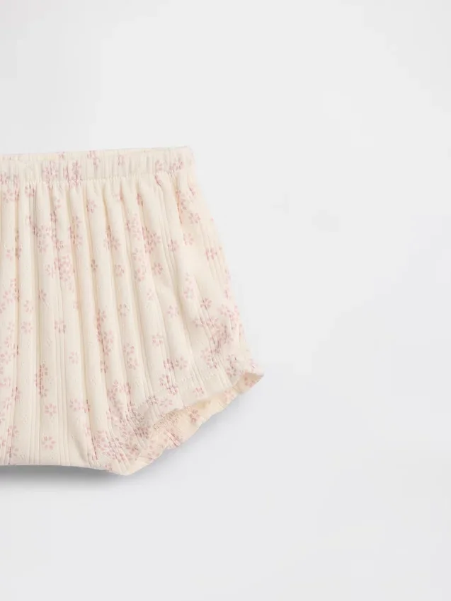 Baby First Favorites Bloomers aus Pointelle-Rippstrick mit Blumenmuster