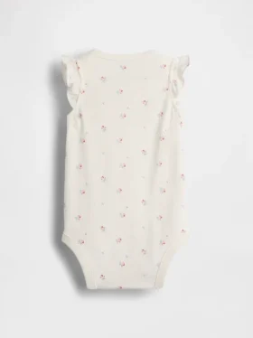 Baby First Favorites Body aus Bio-Baumwolle mit Flatterärmeln