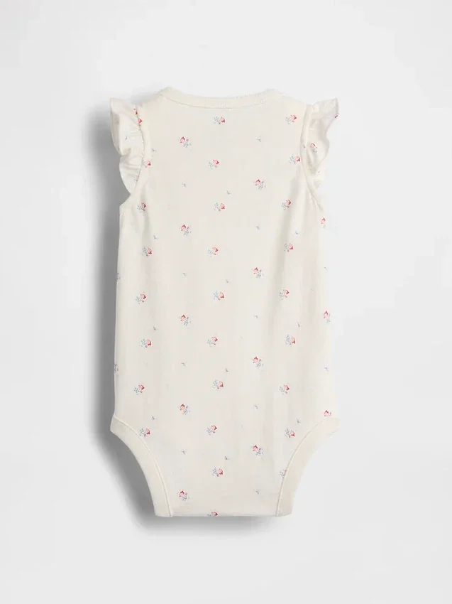 Baby First Favorites Body aus Bio-Baumwolle mit Flatterärmeln