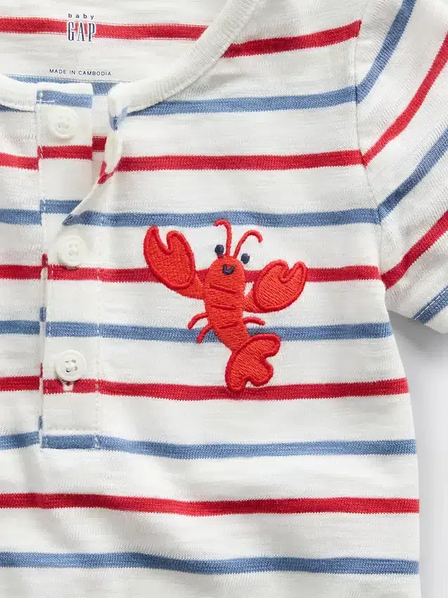 Baby First Favorites Henley Shorty Einteiler