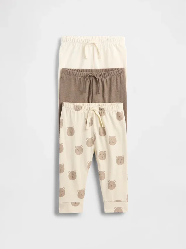 Baby First Favorites Pull-On-Hosen aus Bio-Baumwolle (3er-Pack)