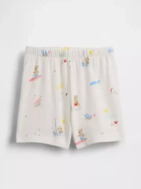 Baby First Favorites Shorts aus Bio-Baumwolle mit Strandbären-Motiv