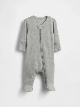 Baby First Favorites Tiny-Rib-Einteiler mit Füßchen