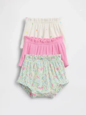 Baby First Favorites Tinyrib-Bloomer mit Rüschen (3er-Pack)
