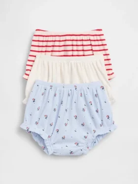 Baby First Favorites Tinyrib-Bloomer mit Rüschen (3er-Pack)