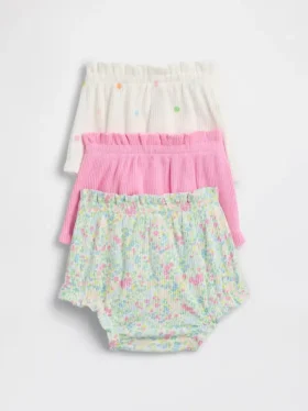 Baby First Favorites Tinyrib-Bloomer mit Rüschen (3er-Pack)