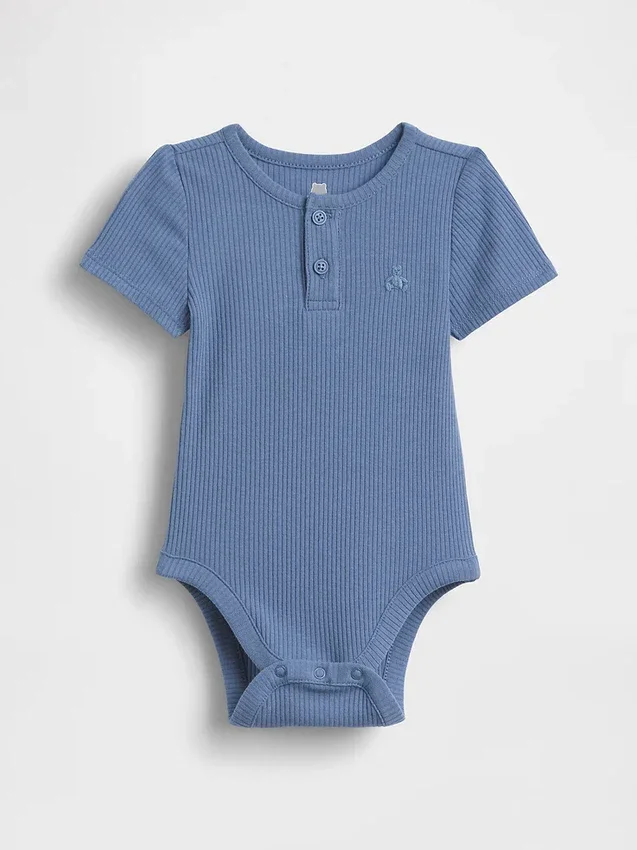 Baby First Favorites Tinyrib Henley-Body Bodys