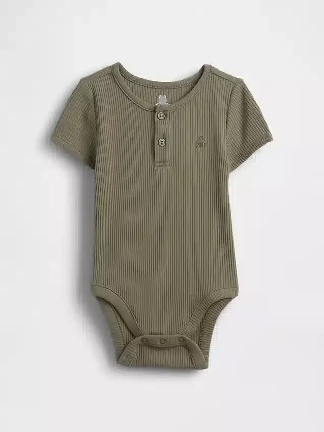 Baby First Favorites Tinyrib Henley-Body Bodys