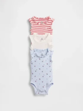 Baby First Favorites Tinyrib Rüschen-Bodys (3er-Pack)