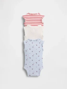 Baby First Favorites Tinyrib Rüschen-Bodys (3er-Pack)