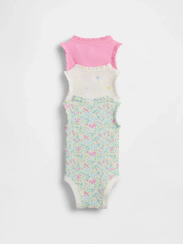 Baby First Favorites Tinyrib Rüschen-Bodys (3er-Pack)