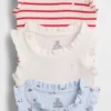 Baby First Favorites Tinyrib Rüschen-Bodys (3er-Pack)