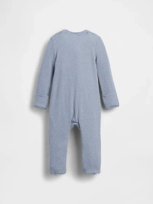 Baby First Favorites Tinyrib-Streifen-Einteiler mit Füßchen