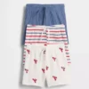 „Baby First Favorites“ Tinyrib-Streifen-Shorts zum Hineinschlüpfen (3er-Pack)