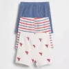 „Baby First Favorites“ Tinyrib-Streifen-Shorts zum Hineinschlüpfen (3er-Pack)