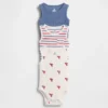 Baby First Favorites Tinyrib-Tank-Bodys mit Tasche (3er-Pack)