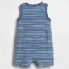 Baby-Henley-Shorty-Einteiler aus Bio-Baumwolle