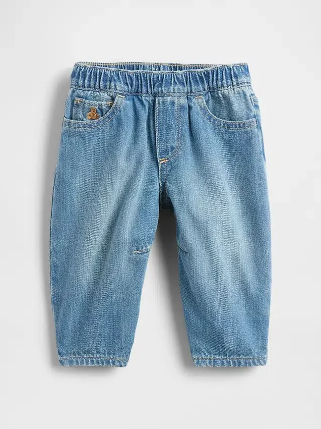 Baby-Jeans im Barrel-Schnitt zum Hineinschlüpfen