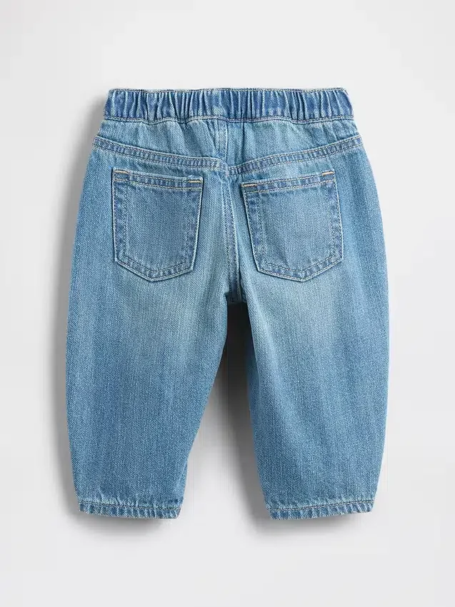 Baby-Jeans im Barrel-Schnitt zum Hineinschlüpfen