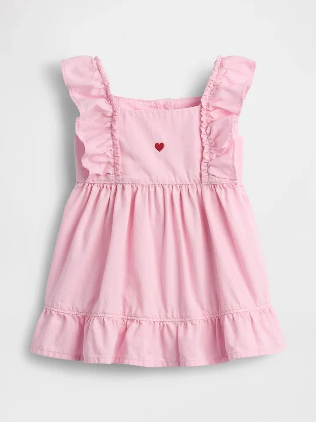 Baby-Jeans-Kleid mit Herz