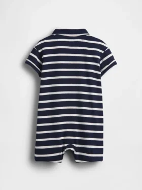 Baby-Jersey-Poloshirt-Shorty-Einteiler