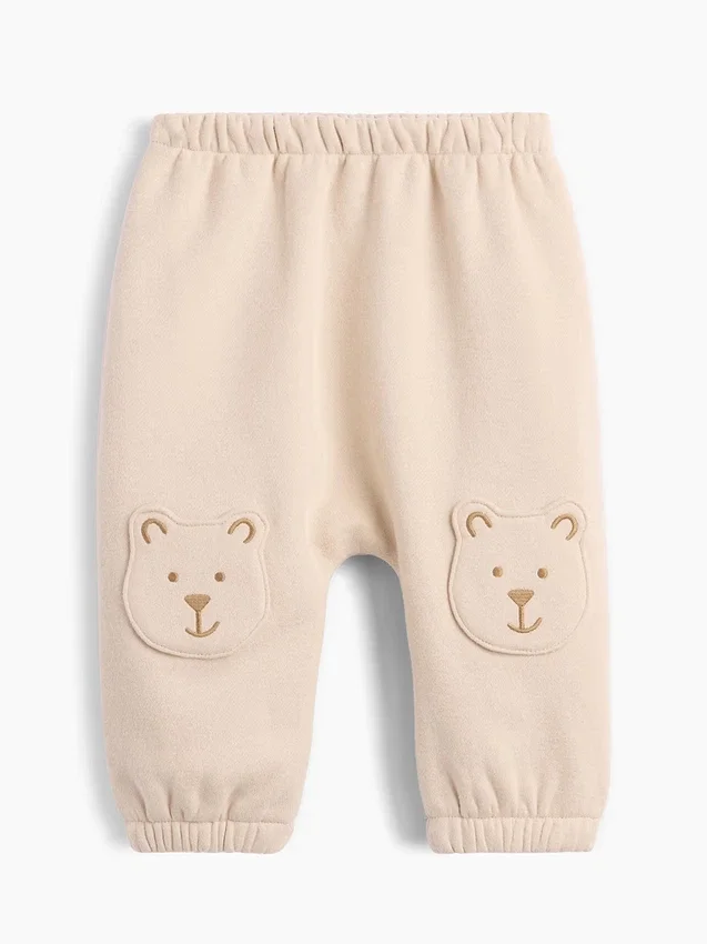 Baby-Jogginghose „Vintagesoft“ mit Brannan-Bär-Knieaufnähern