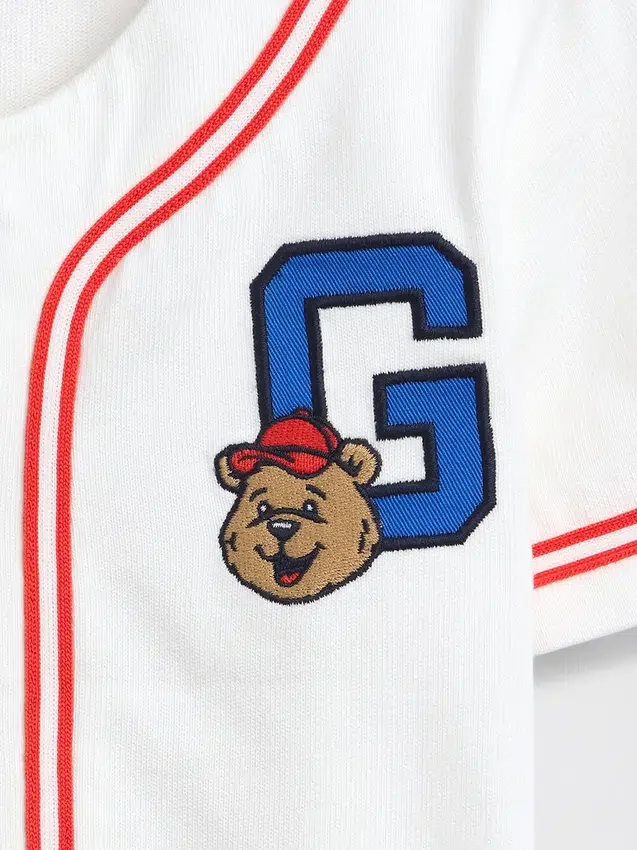 Baby & Kleinkind-Baseball-Jersey-T-Shirt mit Brannan-Bär-Logo