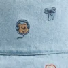 Baby & Kleinkind Bestickter Denim-Bucket-Hut