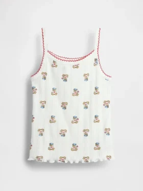 Baby & Kleinkind-Cami-Top „Brannan Bear“ mit Pointelle-Strick