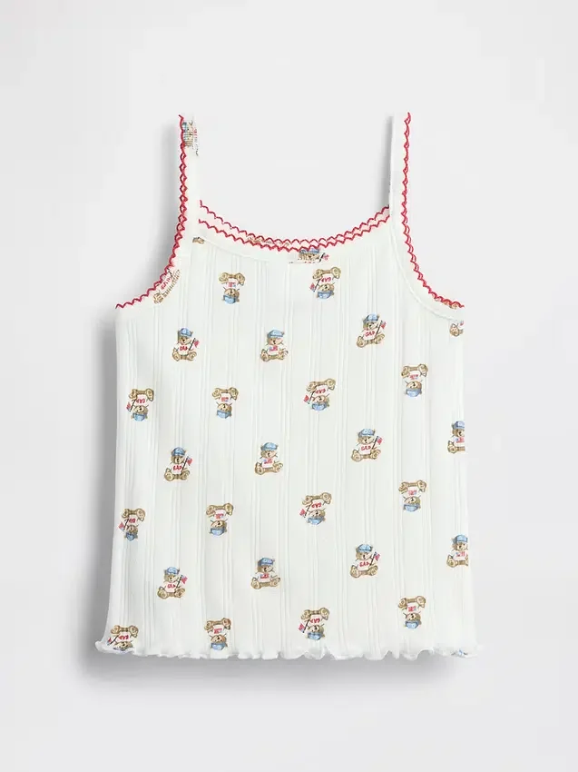 Baby & Kleinkind-Cami-Top „Brannan Bear“ mit Pointelle-Strick
