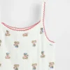 Baby & Kleinkind-Cami-Top „Brannan Bear“ mit Pointelle-Strick