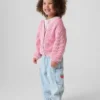 Baby & Kleinkind-Cargo-Jeans im Barrel-Schnitt mit Erdbeer-Applikation