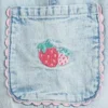 Baby & Kleinkind-Cargo-Jeans im Barrel-Schnitt mit Erdbeer-Applikation