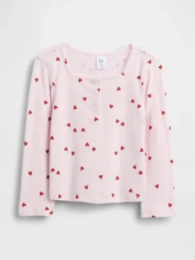 Baby & Kleinkind-Henley-Oberteil aus Pointelle