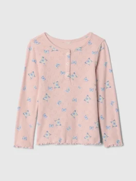 Baby & Kleinkind-Henley-Oberteil aus Pointelle