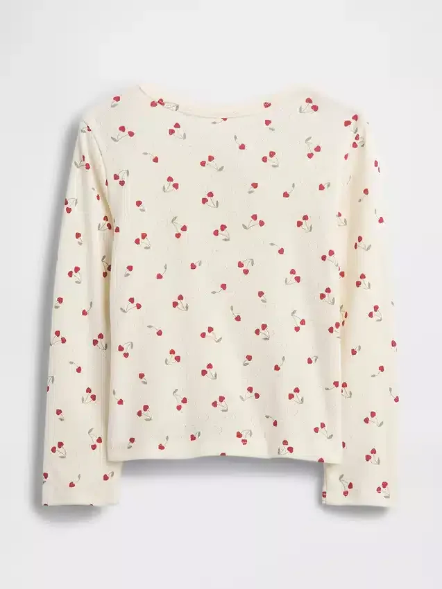 Baby & Kleinkind-Henley-Oberteil aus Pointelle