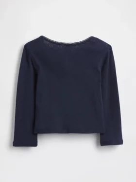 Baby & Kleinkind-Henley-Oberteil aus Pointelle