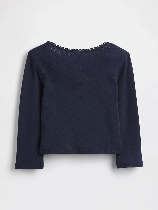 Baby & Kleinkind-Henley-Oberteil aus Pointelle