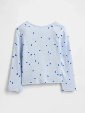 Baby & Kleinkind-Henley-Oberteil aus Pointelle