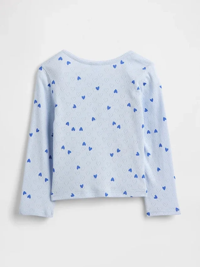 Baby & Kleinkind-Henley-Oberteil aus Pointelle