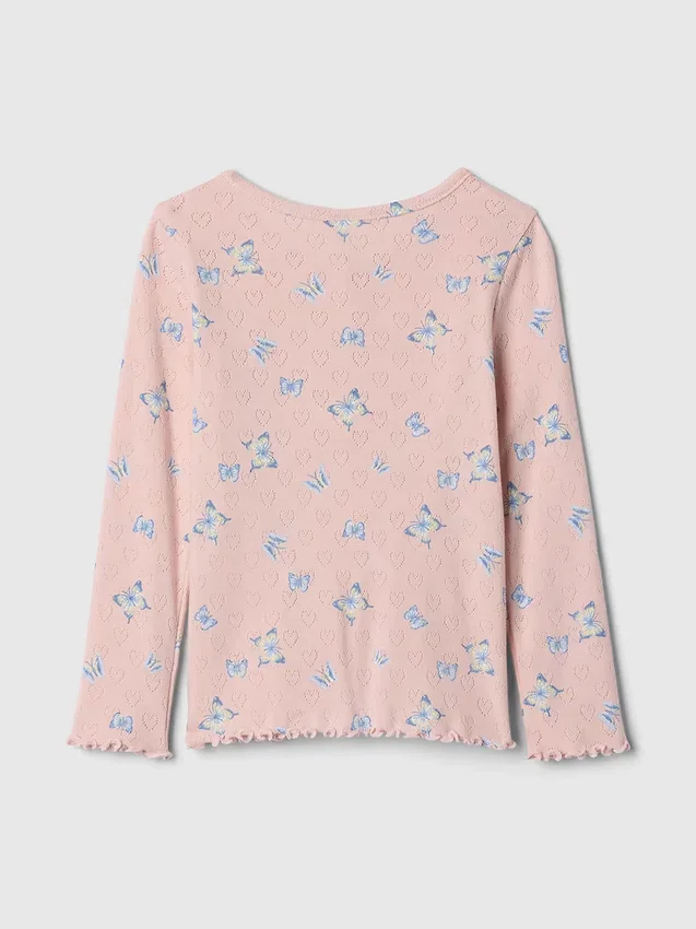 Baby & Kleinkind-Henley-Oberteil aus Pointelle