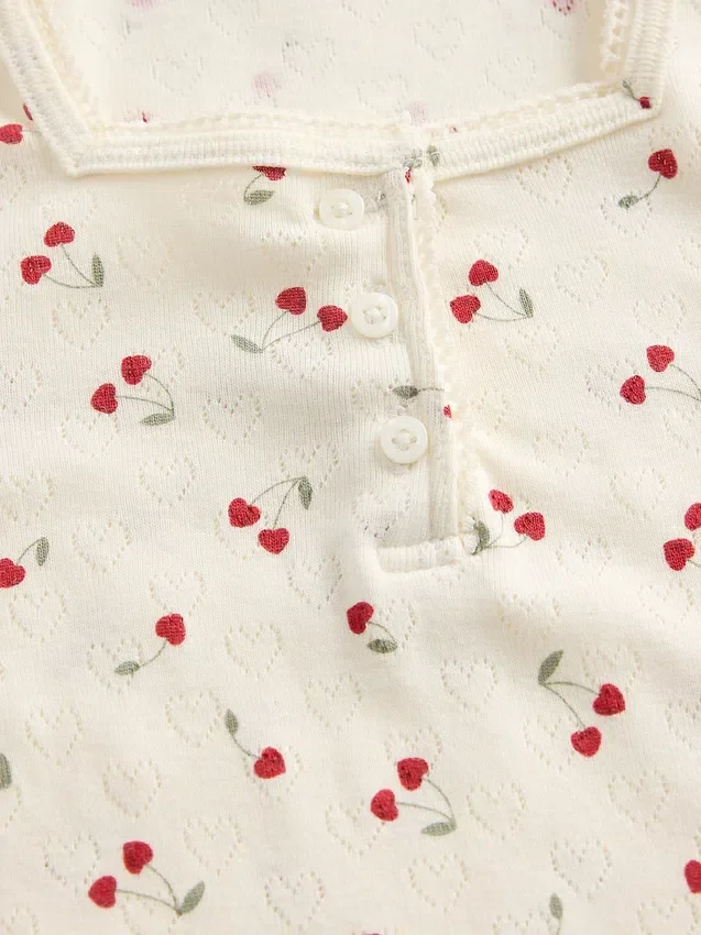 Baby & Kleinkind-Henley-Oberteil aus Pointelle