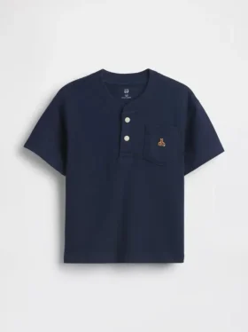 Baby & Kleinkind-Henley-T-Shirt mit Tasche